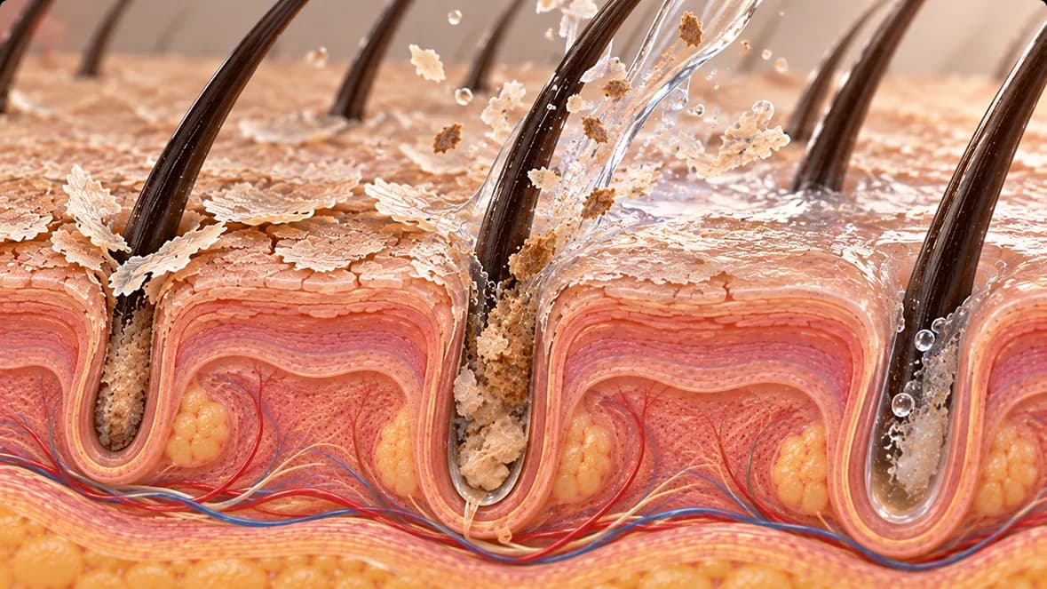 Scalp Surface (Epidermis)