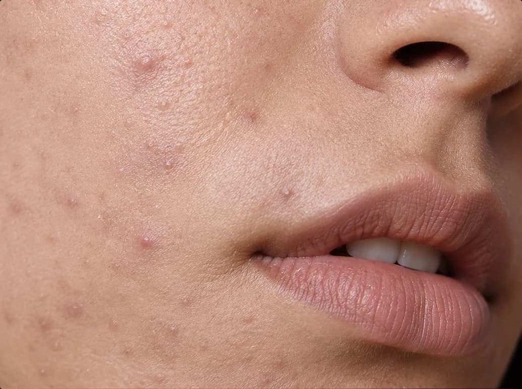 Acne Facial, before