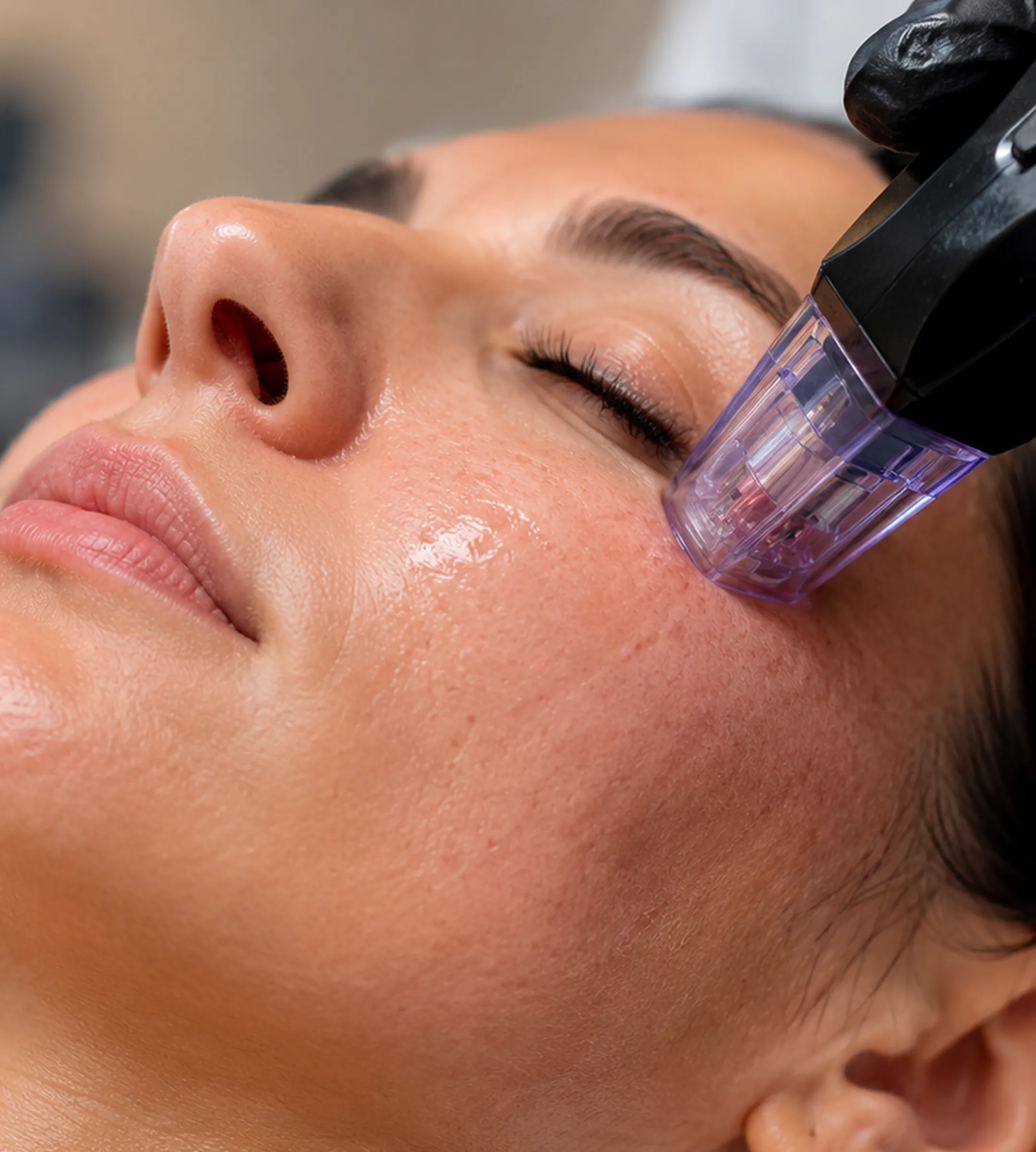 Radiofrequency facial treatment at Ageology